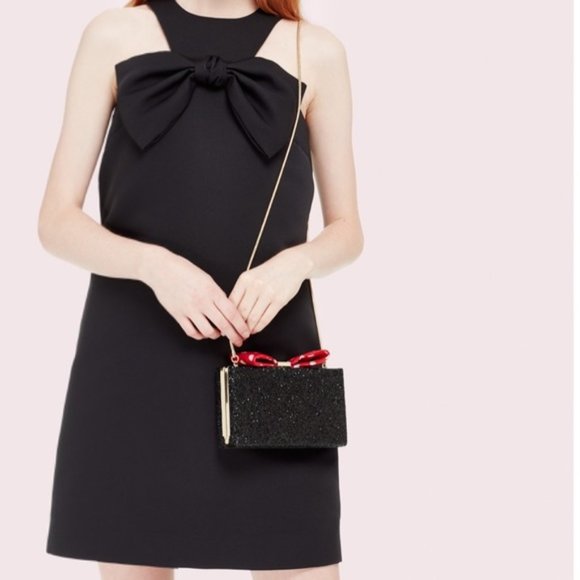 NWT Kate Spade Minnie Mouse Minnie Bow Clasp Clutch Crossbody - Picture 3 of 12